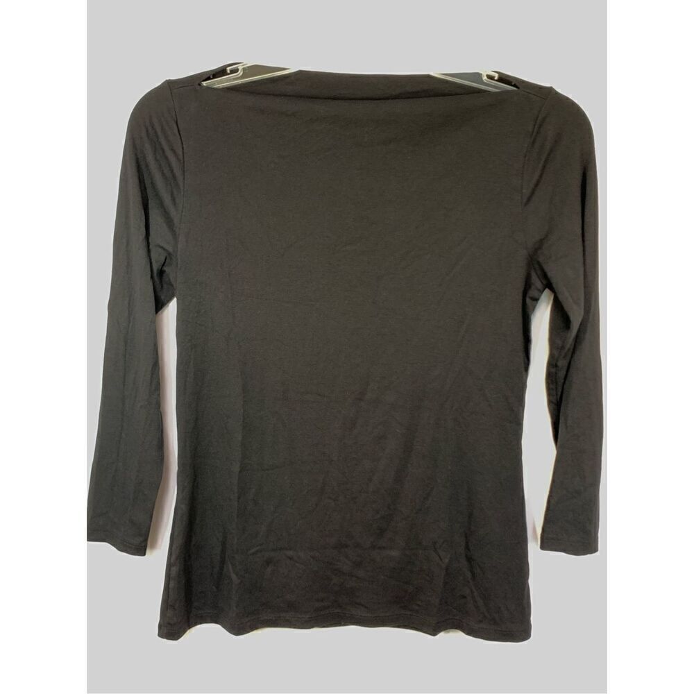 Old Navy Women's Black Cotton Modal Classic 3/4 Sleeve Blouse Size Medium NWOT